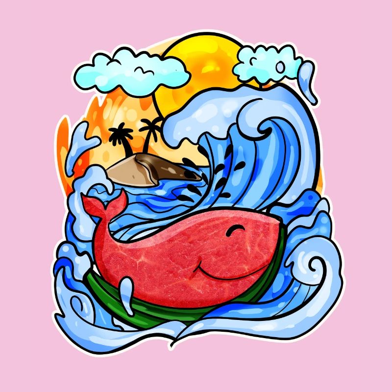 Baleine pastèque