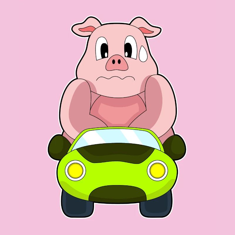 Schwein Auto