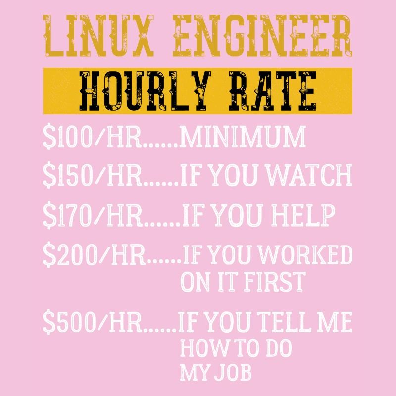 Ingénieur Linux Taux horaire Mécanique Taux de main-d’œuvre