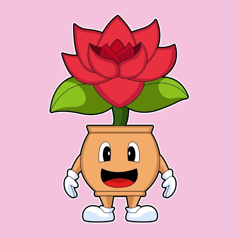 Rose drôle
