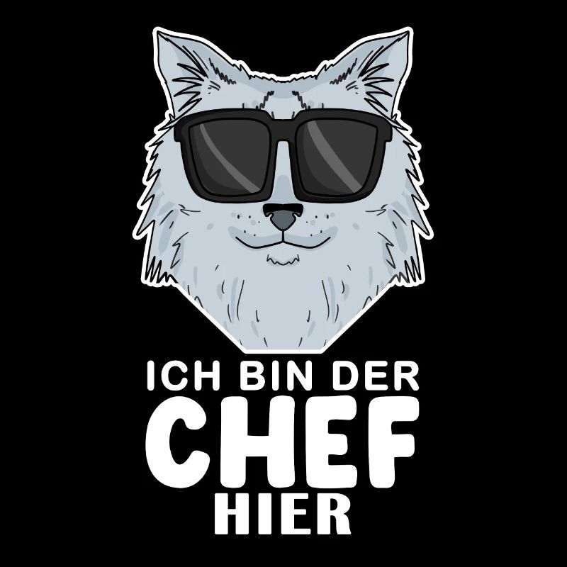 coole Katze - Sibirische Katze - Chef Spruch