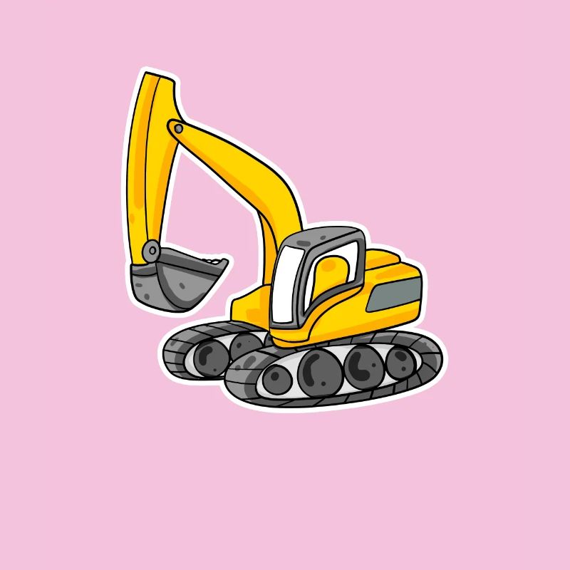 Excavator Construction Site Heavy Machinery Gift