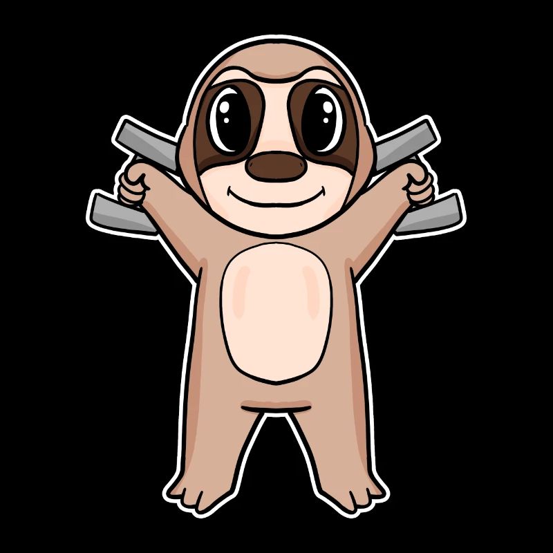 Sloth Dumbbell Training Strength Training Fitness