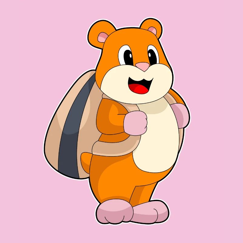 Hamster Student Backpack School