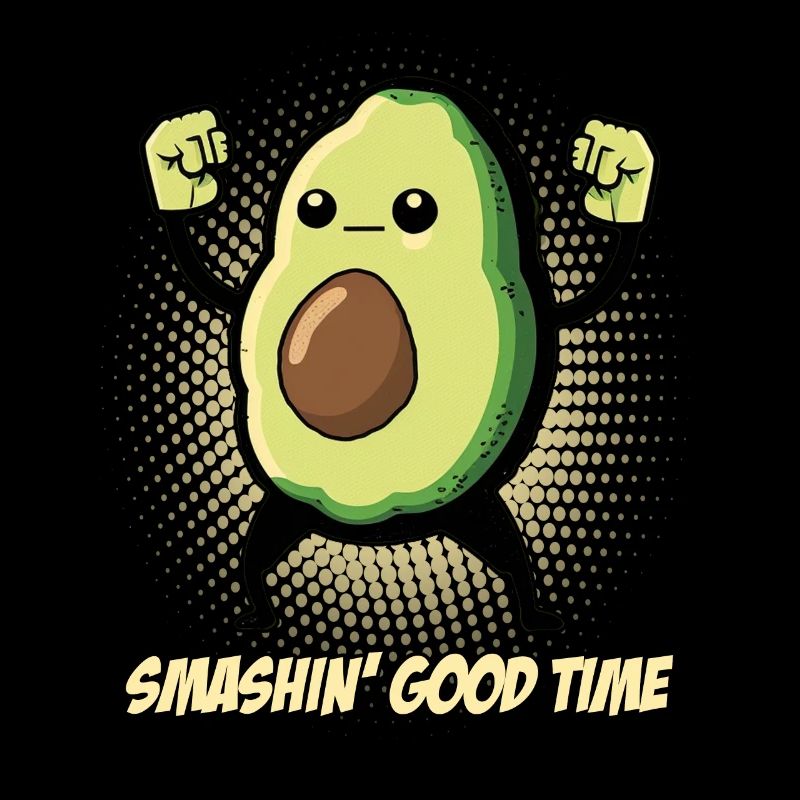 Avocado shows off her muscles