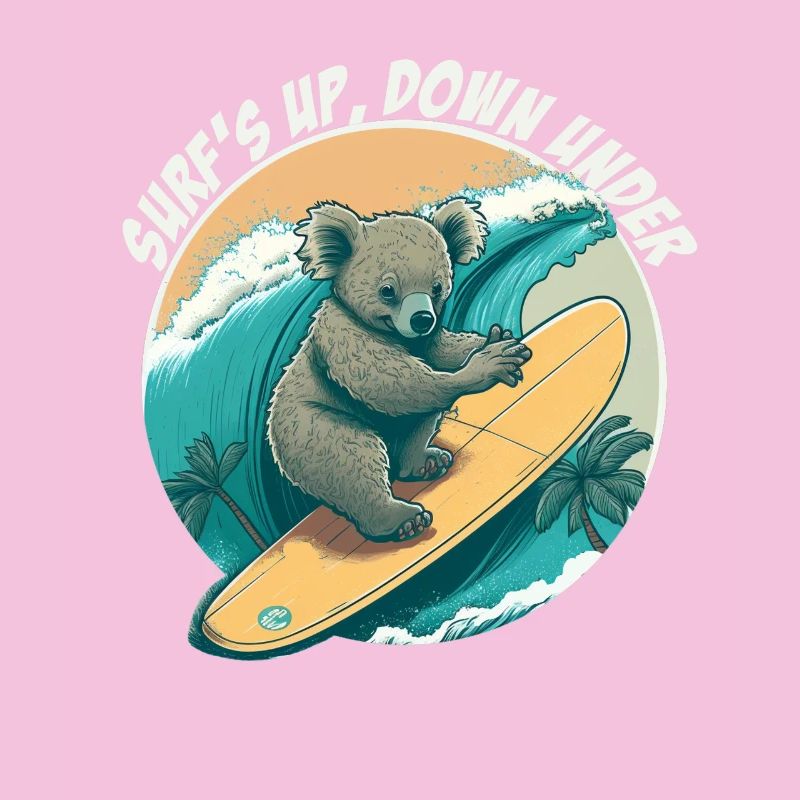 Down under surfender Koalabär