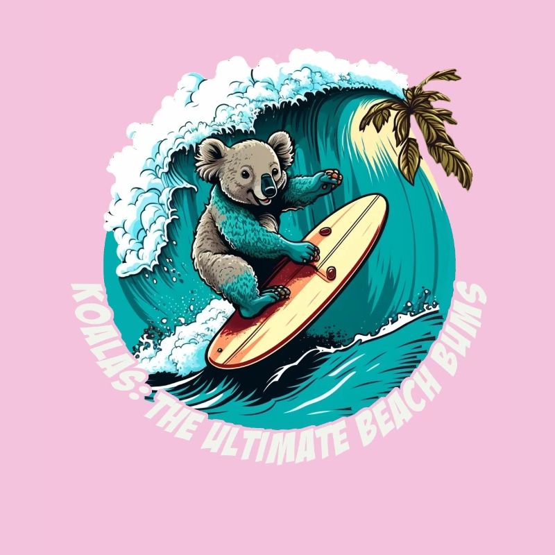 Beach Bums Koala s’amuse à surfer