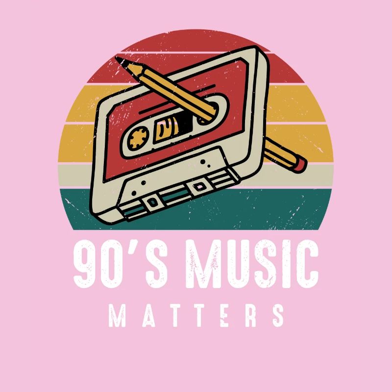 90s Music Matters-Musik Geschenkidee-Party Apparel