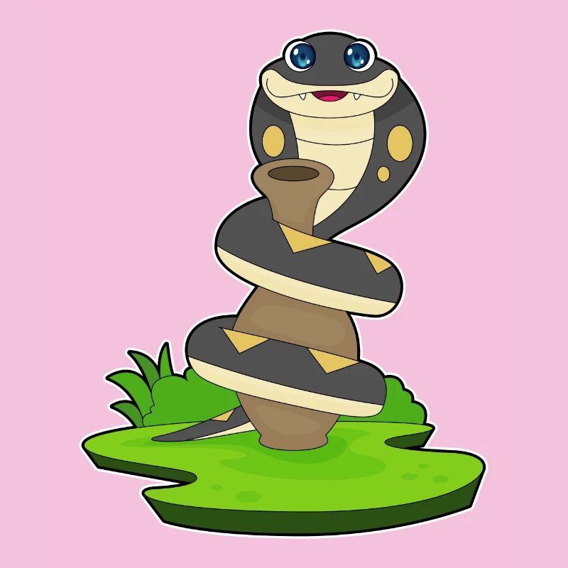 Cruche à serpent