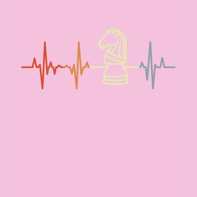 Échecs Heart Palpitations Retro Look