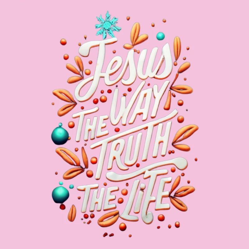Jesus Way Truth Life Typography