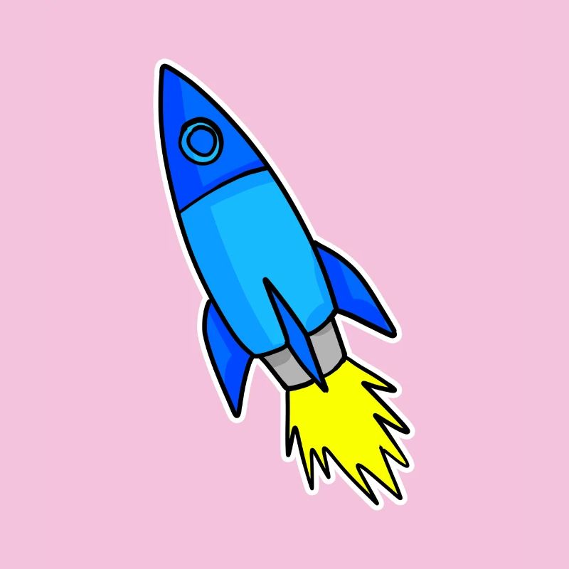 Fusée bleue