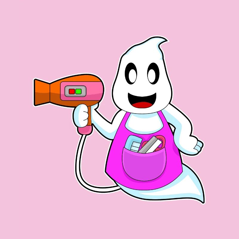 Coiffeur Ghost Halloween