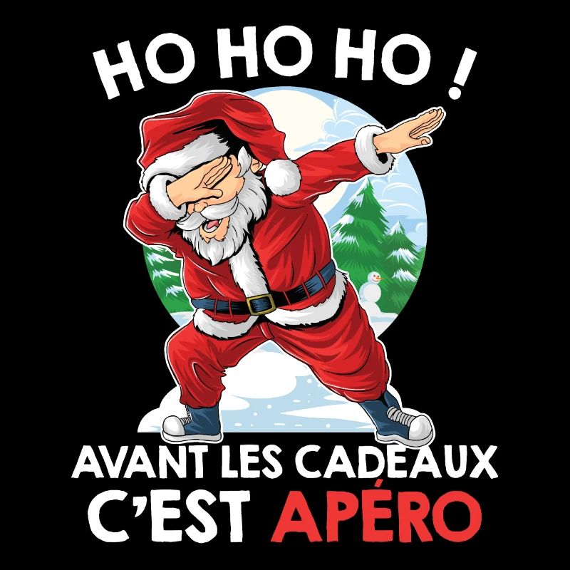 AVANT LES CADEAUX C EST APÉRO PULL MOCHE NOEL