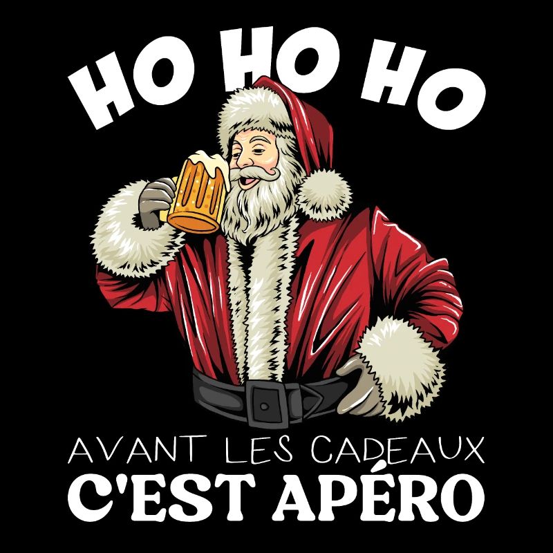 Avant Les Cadeaux C'est Apéro - Pull Moche De Noël