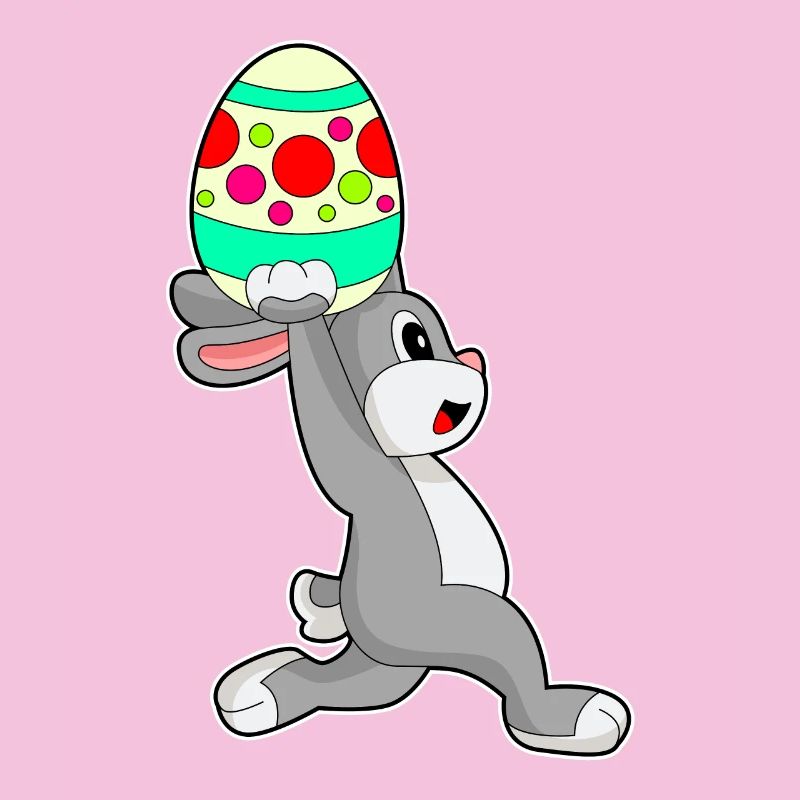 Bunny Easter Jogging