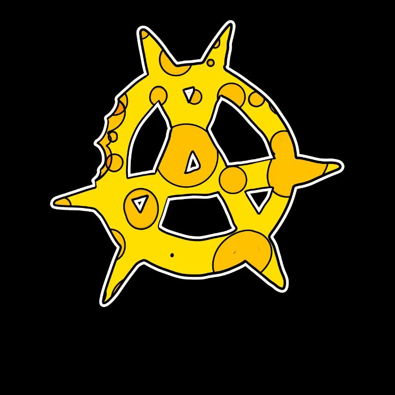 Symbole de l’anarchie en fromage