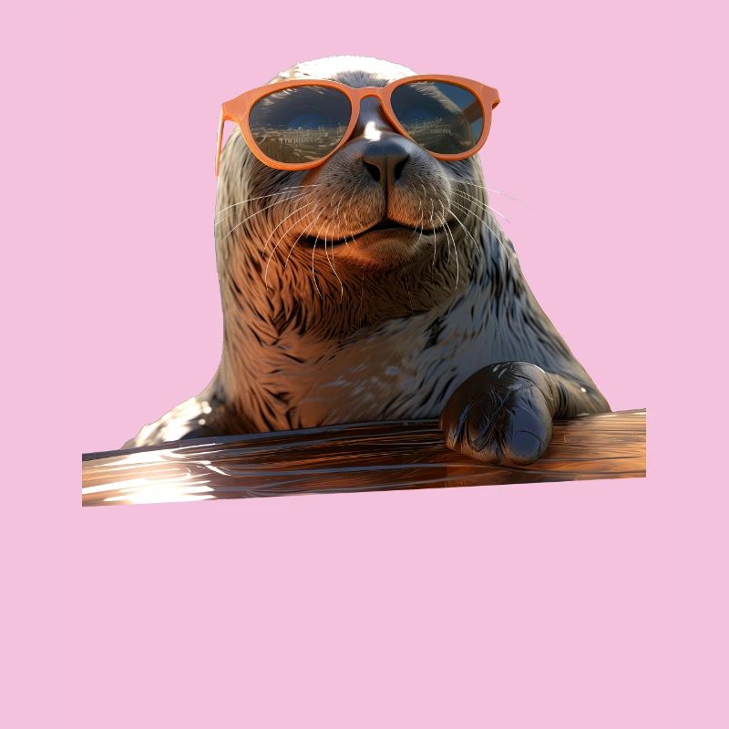 Phoque avec lunettes de soleil Phoque Morse Phoques mignons