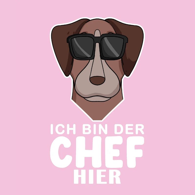 Chef Spruch Anführer Hund Pointer Motiv