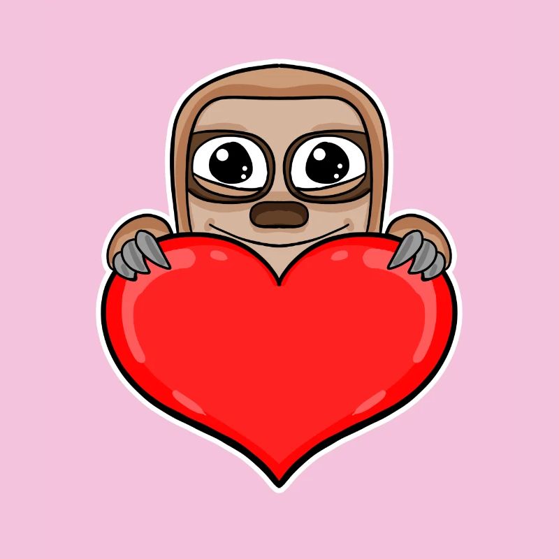 Sloth Heart Romantic