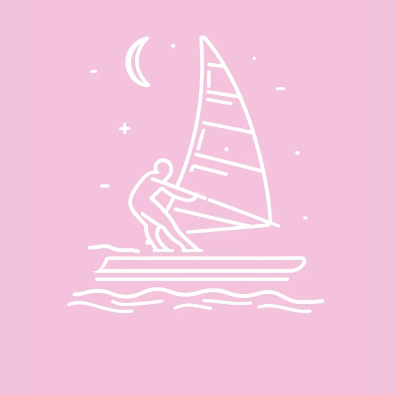 Dessin de planche à voile