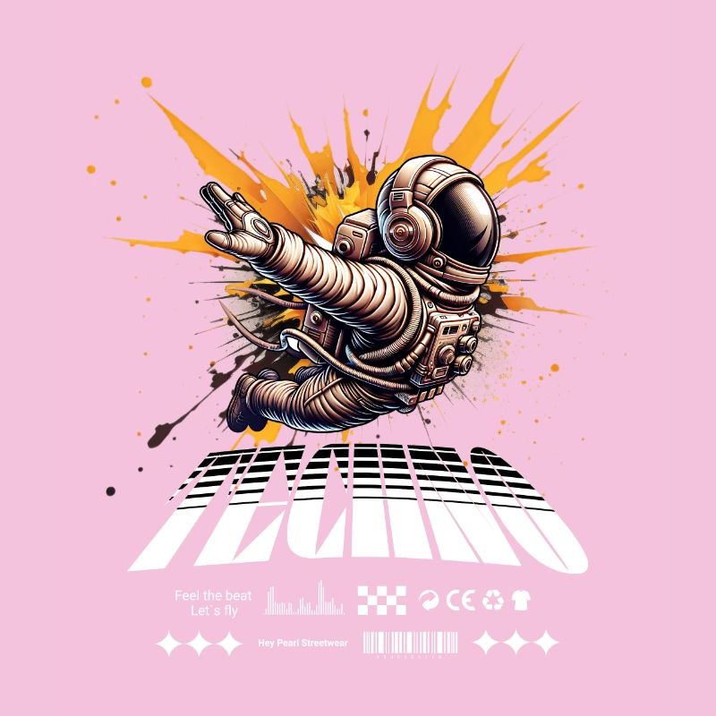 Astronaute en Spray Splash Techno