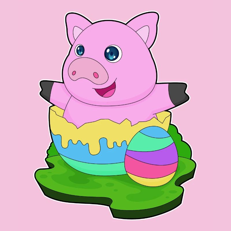Pig Easter Easter Egg