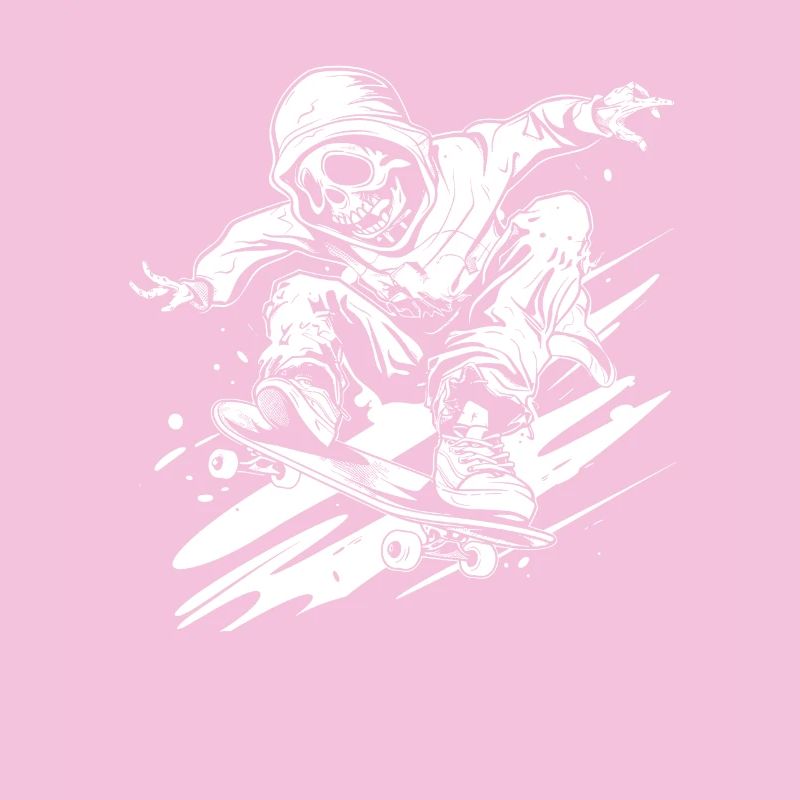 Style de dessin animé de skateboard