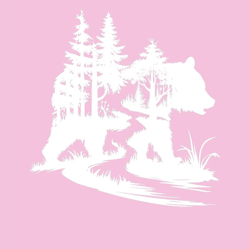 Silhouette d’ours Art forestier