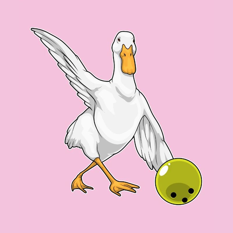Boule de bowling de canard