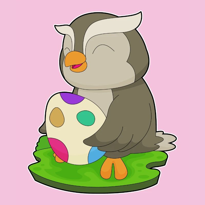 Owl Easter Easter Egg