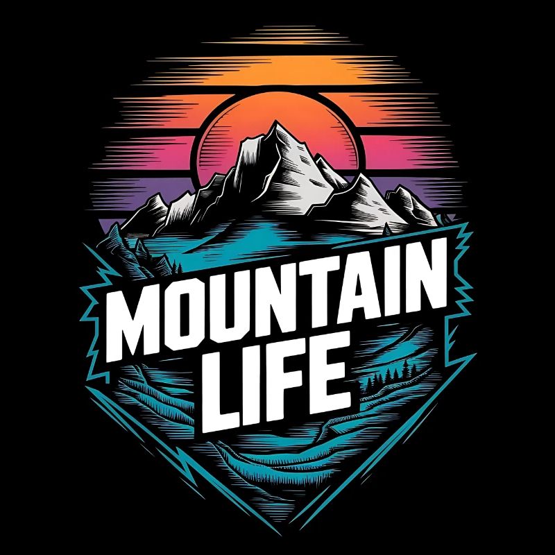 Energetic Mountains and Sunset