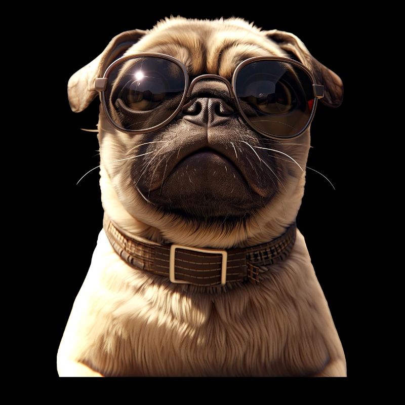 Mops Beige Hunde Liebe Carlin Kleiner Süßer Mops