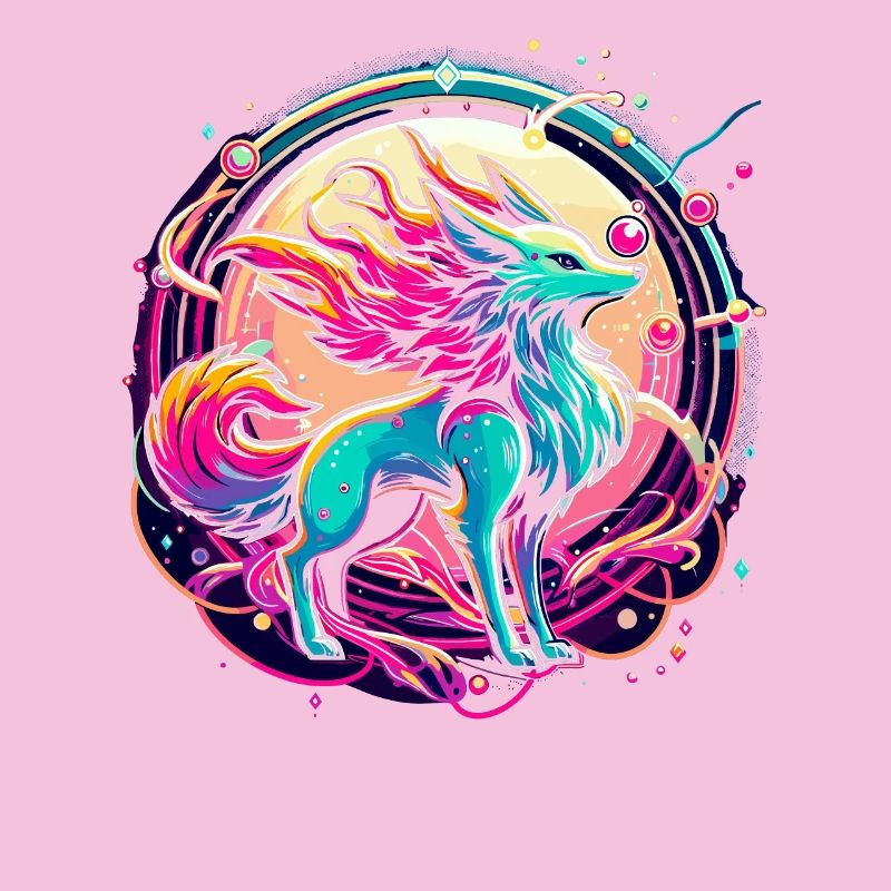 Psychedelic Fox Art