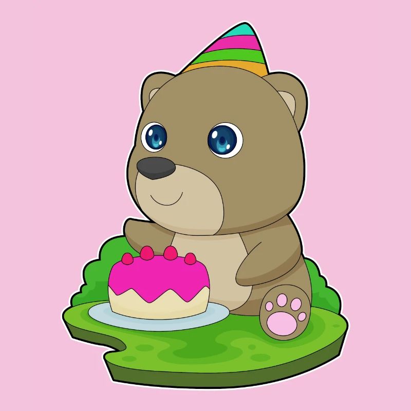 Bear Birthday Cake
