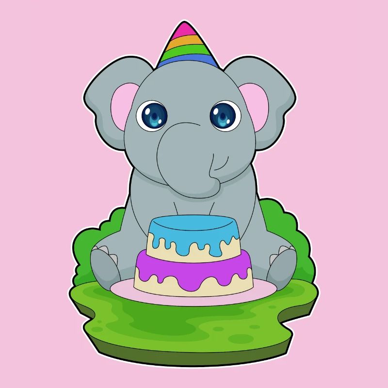 Elephant Birthday Cake
