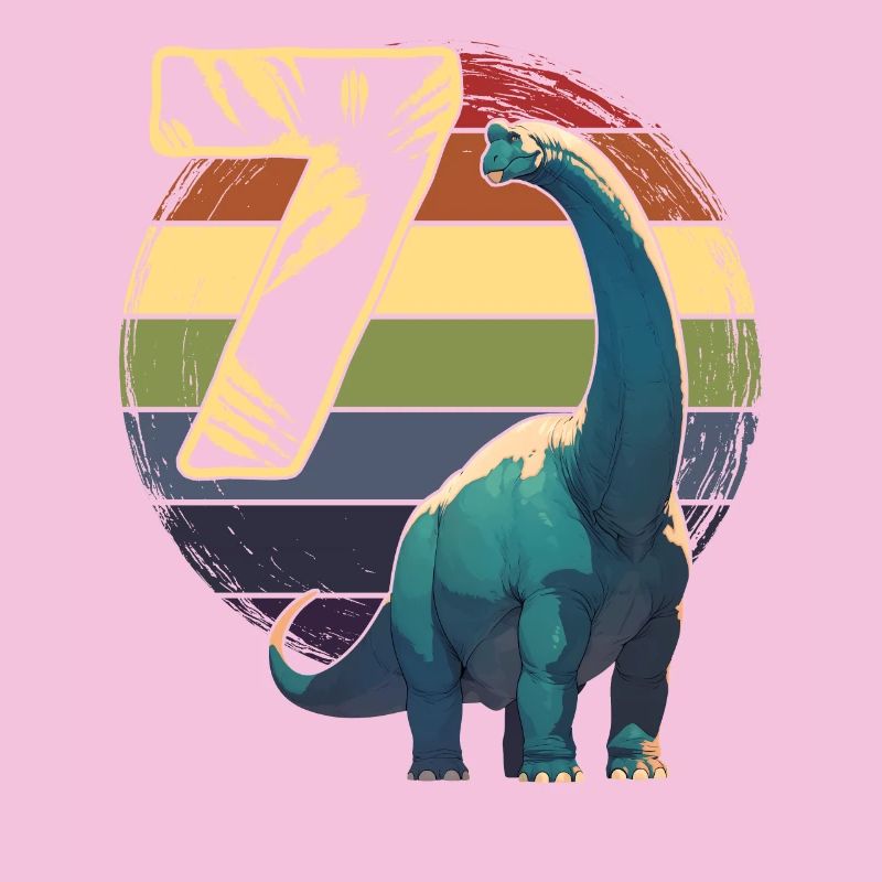 Brachiosaurus 7 ans 7e anniversaire Cadeau