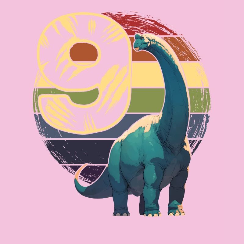 Brachiosaurus 9 Jahre 9. Geburtstag Geschenk