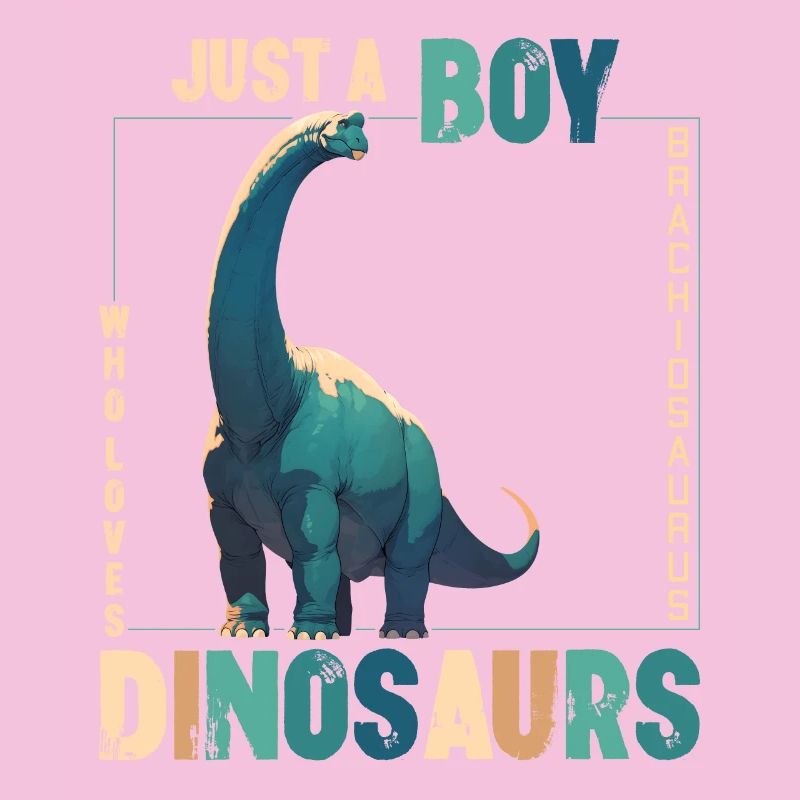 Nur Ein Junge Der Dinosaurier Liebt Brachiosaurus