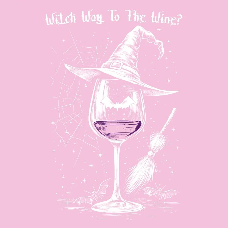 Wine Wine Glass Halloween Witch Wine Drinker Gift