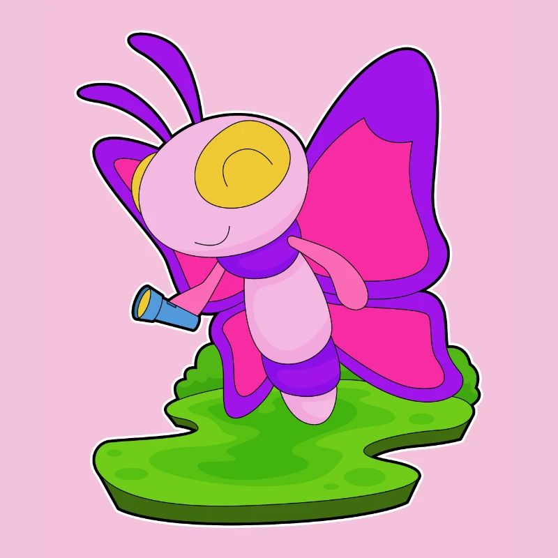 Lampe de poche papillon