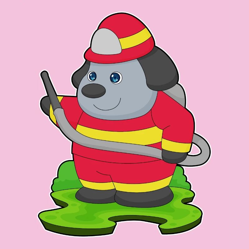 Chien pompier pompier brigade