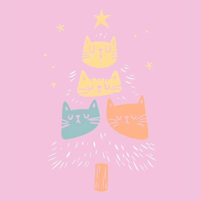 Chat de Noël Chat Arbre de Noël Cadeau