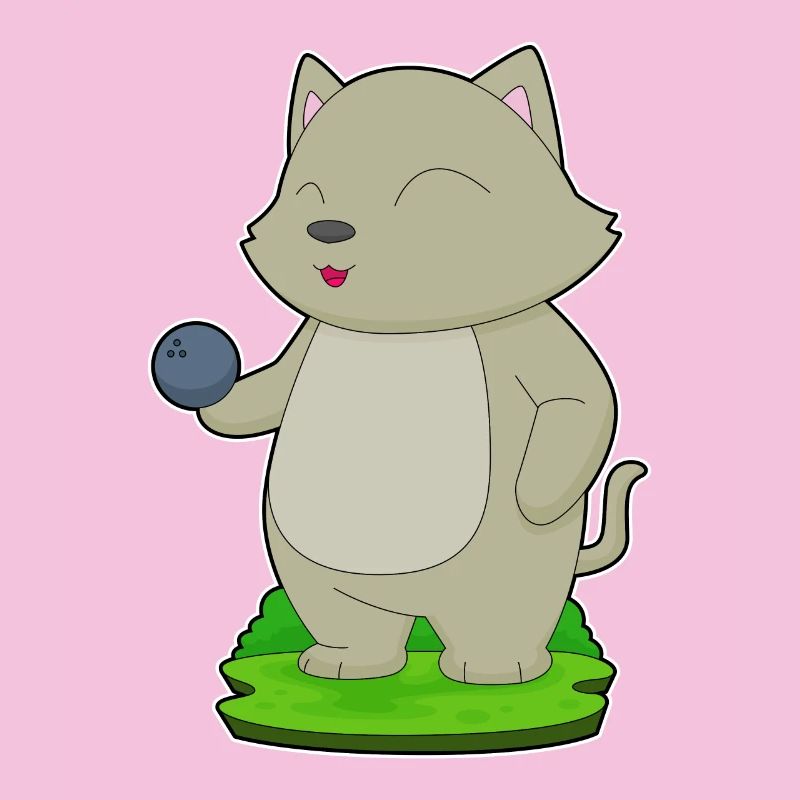 Cat Bowling Boule de bowling