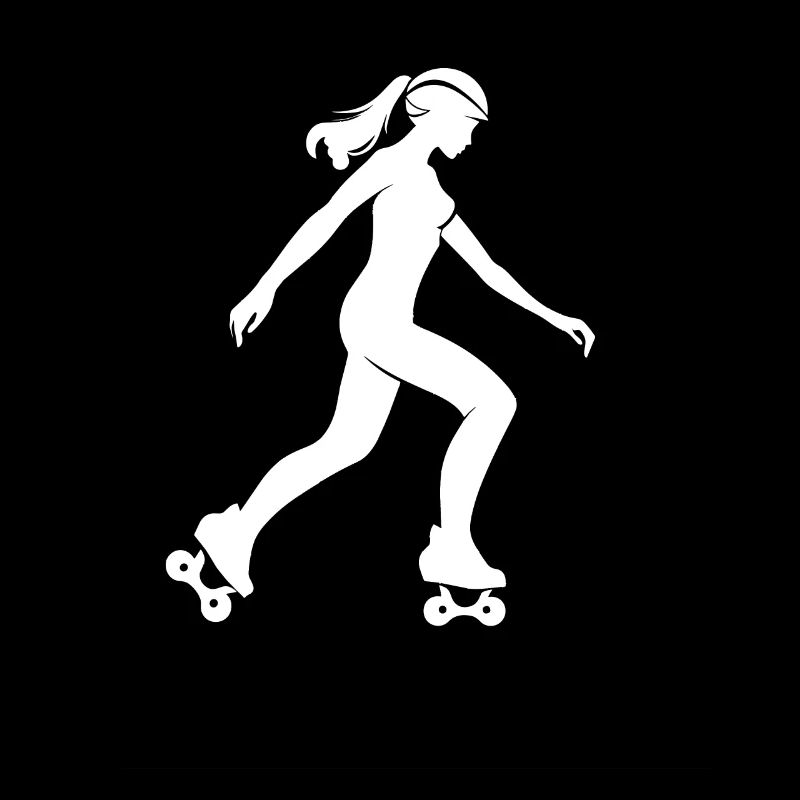 Rollschuhlaufendes Mädchen Skizze