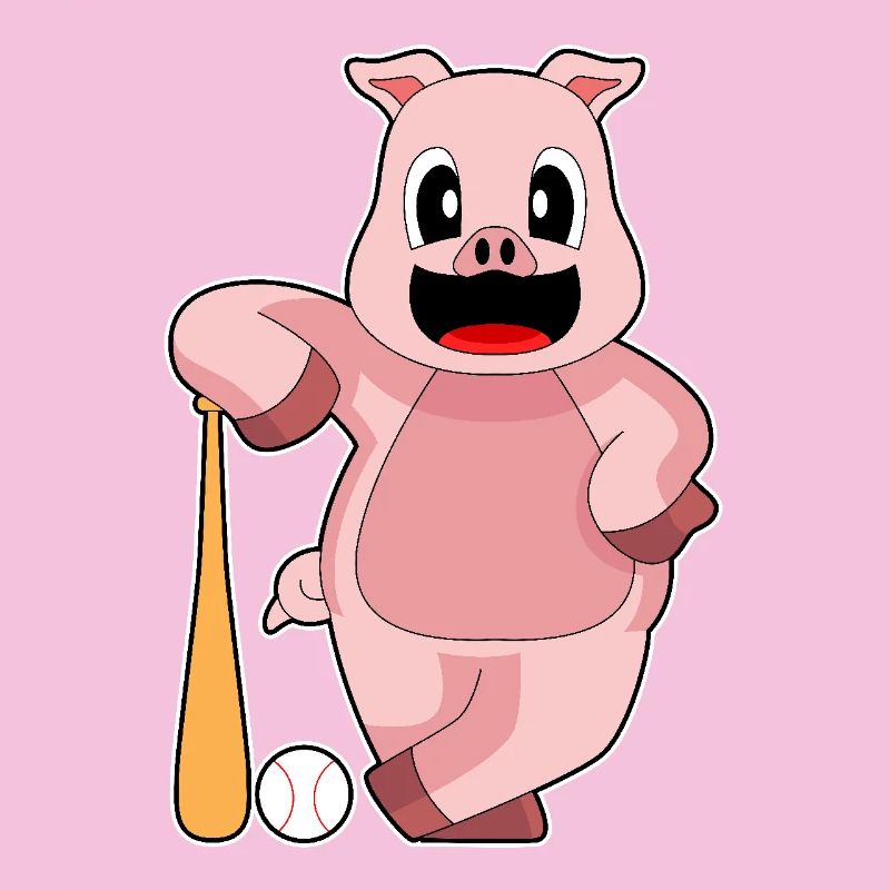 Pig Baseball Batte de baseball