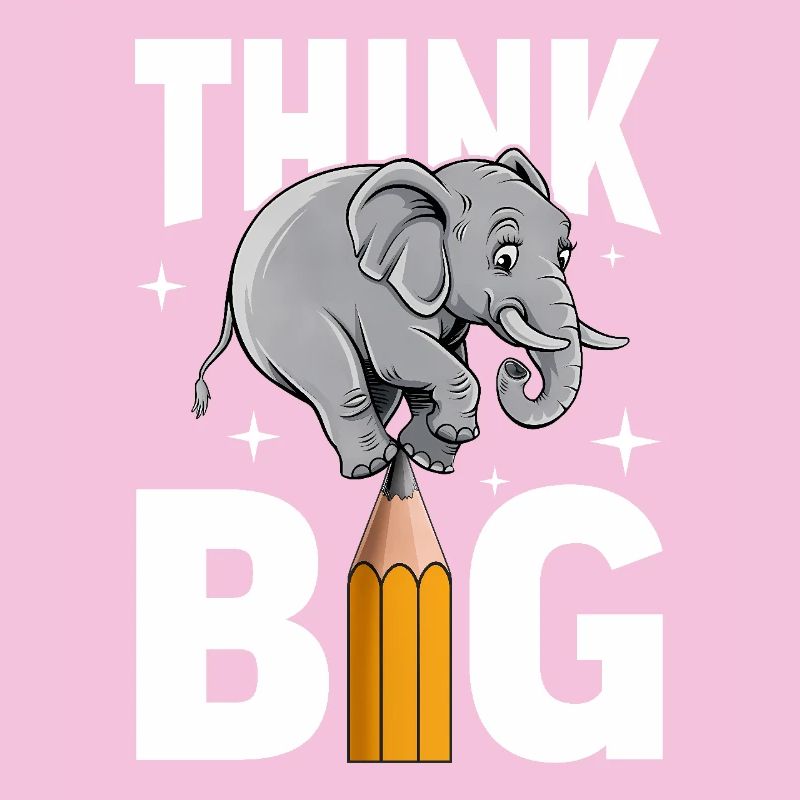 Think Big Elephant Penseurs, rêveurs et visionnaires