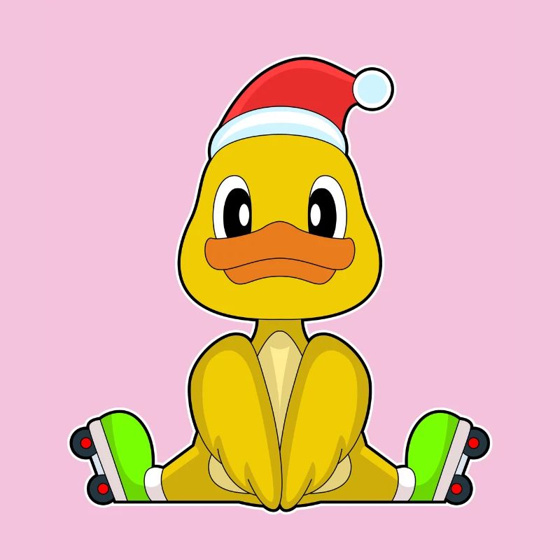 Duck Christmas Inline skating