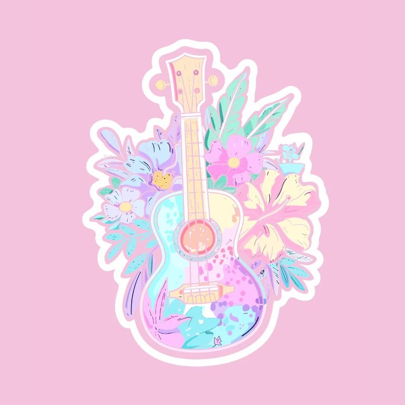 Ukulele Comic-Stil