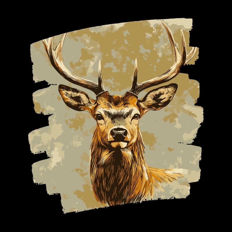 Hirsch mit Geweih